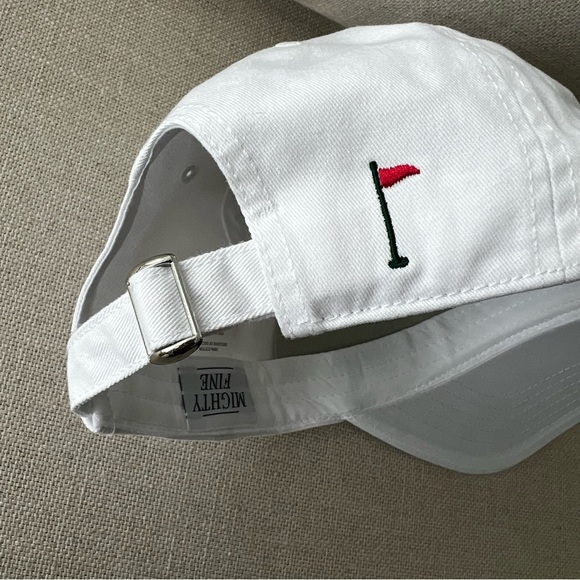 MIGHTY FINE White Literal Golf Hat Dad Cap - Picture 4 of 8